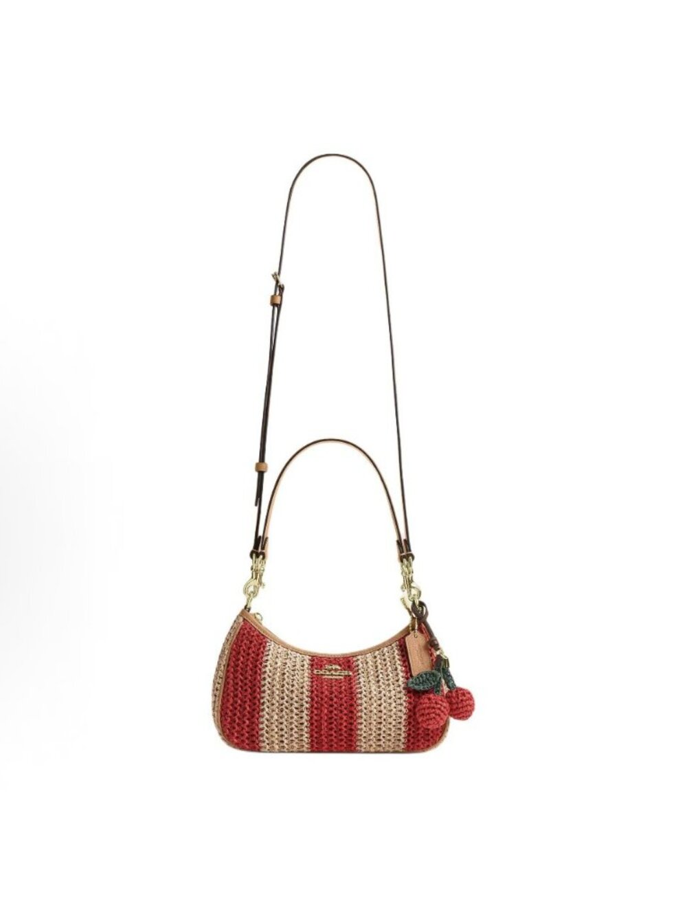 coach Teri Shoulder Bag With Stripes And Charm cer34 - Picture 2 of 14